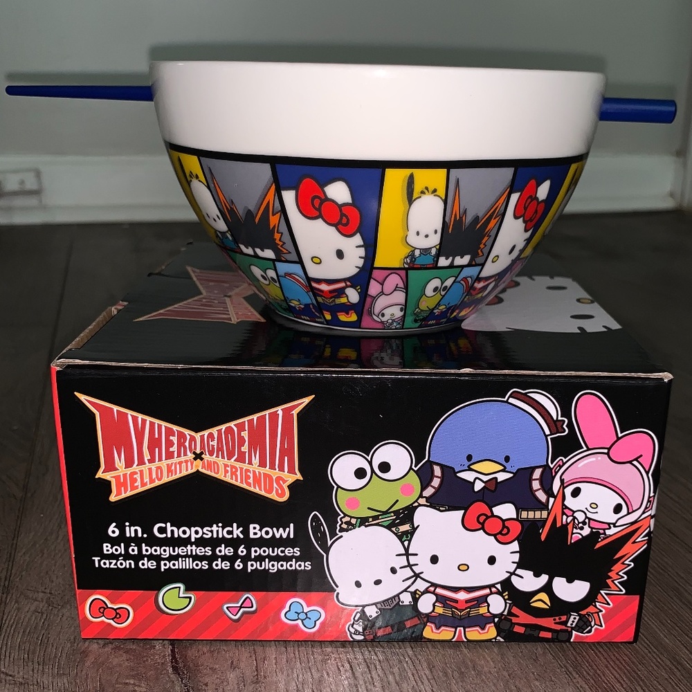 Hello Kitty & Friends X My Hero Academia Ceramic Noodles Bowl